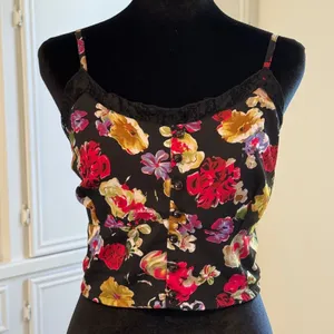 Rare Envy Me Y2K Floral Camisole Fairycore Roman Goth Dark Coquette Aesthetictic thumbnail 2