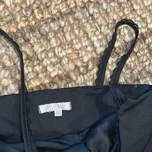 Lottie Moss Black Satin Lace Trim Tank Size XS thumbnail 5