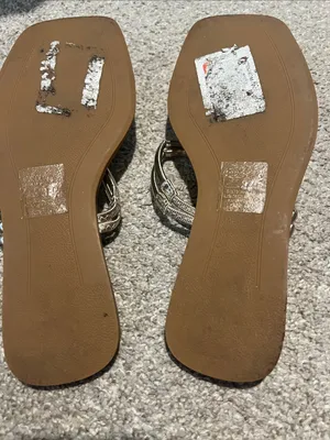 Azalea Wang Gold Knot-Detail Slide Sandals thumbnail 2