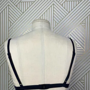 TRIANGL Mesh Bikini‎ Swim Top Black White thumbnail 8