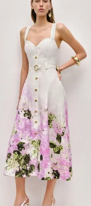 AJE EARTHA MIDI DRESS US4 White Size 4 thumbnail 1