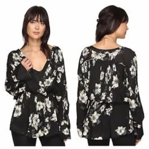 FREE PEOPLE floral top size xsmall thumbnail 4