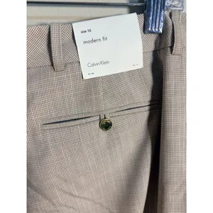 Calvin Klein Modern Fit Tan Plaid Dress Pants Womens 10‎ NWT Business Slacks thumbnail 8