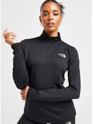 The North Face Women’s Flex Slim 1/4 Zip Black Pullover thumbnail 1