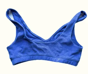 Aerie NEW Offline Terry Recharge Least Support Bra Blue Size Large L thumbnail 10