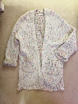Altar'd State Confetti Open Chenille Cardigan thumbnail 1