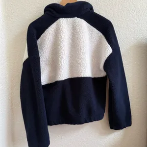 Columbia‎ Navy & White Ivory Sherpa Pullover Fleece Jacket Small S Two Tone thumbnail 5