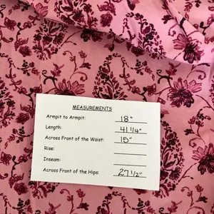 GAL MEETS GLAM Hallie Dress Paisley Floral Pink Purple Box Pleats Pockets Size 8 thumbnail 12