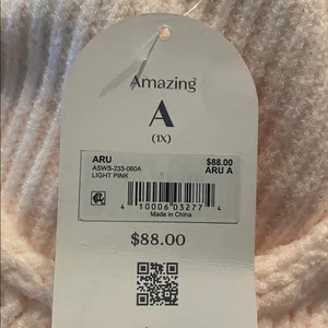 Arula Laney Baby Pink Crop Sweater NWT 1X thumbnail 6