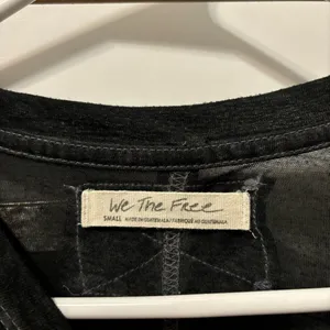 Free People Vella Tee Charcoal Black thumbnail 4