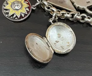 Sterling Silver Vintage 925 12 Charms Bracelet thumbnail 16