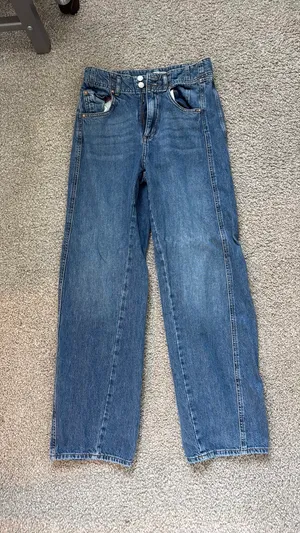 Free people aster high rise straight jeans thumbnail 1