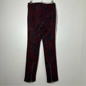Urban Outfitters Women’s Burgundy Patterned Pull On Pants Size M NWT thumbnail 3