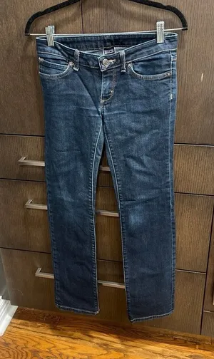 Patagonia dark wash blue jeans women's 24‎ inseam 30 thumbnail 1