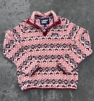 Lands end fleece snap T pullover  thumbnail 1