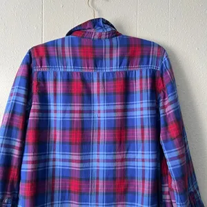 L.L.Bean Women Shacket Medium Cotton Fleece Plaid Barn Country Western Cabincore thumbnail 11