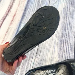Jump Shiny Black Wedge Shoes Size 8 thumbnail 7