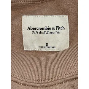 Abercrombie & Fitch Soft AF Essential Tan Long Sleeve Sweatshirt Womens Size S thumbnail 3