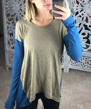 Free People: Asymmetric Long Sleeve thumbnail 1