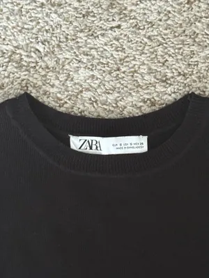 ZARA Black Top Cropped thumbnail 3