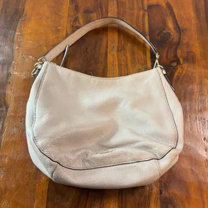Kate Spade New‎ York Taupe Pebbled Leather Hobo Shoulder Bag Gold Hardware thumbnail 2