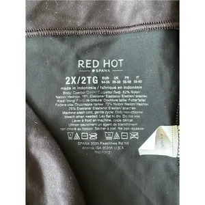 Red Hot by Spanx Black High-Rise Shapewear Shorts thumbnail 3