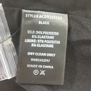 ASTR The Label Black Halter Mini Dress Square Neck A-Line Pleated Small thumbnail 12