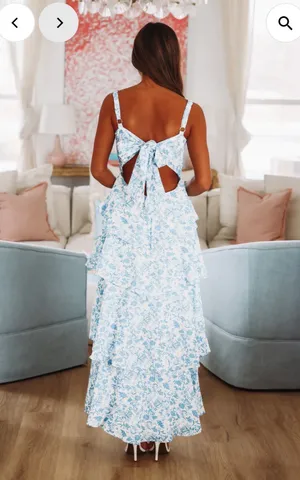 Dress Hazel and Olive Maxi Blue Floral thumbnail 2