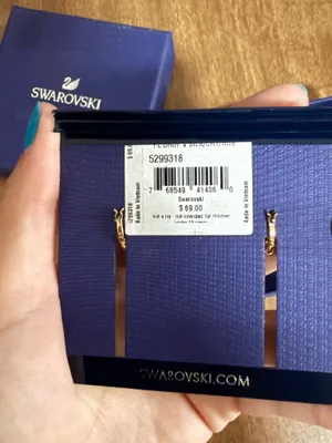 Swarovski symbolica evil eye hoop earrings thumbnail 4