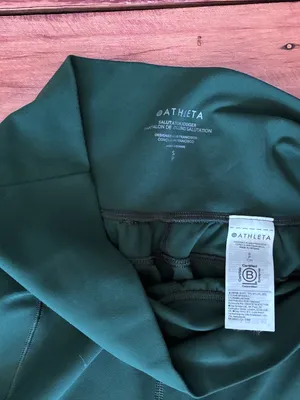 Athleta Salutation Jogger High Rise Lounge Pants - Size S - Forest Green thumbnail 9
