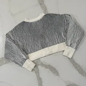 Altar’d State Maria Ribbed Chenille Balloon Sleeve Cardigan Sweater Women’s XXS thumbnail 10