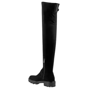 Marc Fisher LTD Black Suede Over The Knee Lug Sole Buckle Boots Womens 8 NEW thumbnail 2