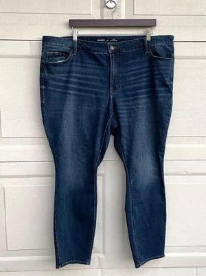 Old Navy Womens Jeans Blue Mid Rise Pop Icon Skinny Stretch Plus 24 thumbnail 1