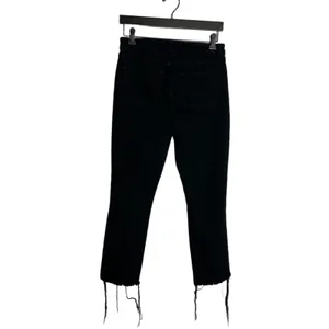 L’Agence Audrina Straight High Rise Jeans black‎ ripped knee Sz 26 thumbnail 5