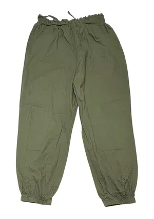 Shein Olive Green Jogger Balloon Ankle Pants LARGE Casual Preppy thumbnail 1