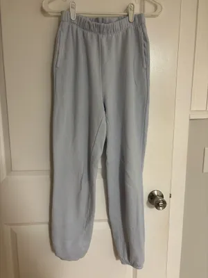 aerie light blue joggers thumbnail 4