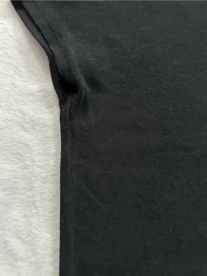 Zara Crop Top in Black Size Medium Cropped Basic T-Shirt thumbnail 4