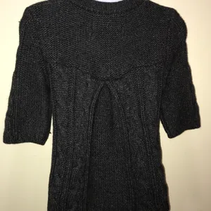 American Eagle short sleeve fisherman sweater matte black M vintage thumbnail 7