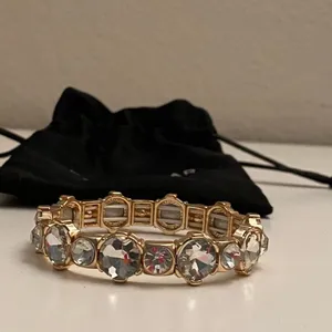 NWOT gold and rhinestone Baublebar bracelet thumbnail 1
