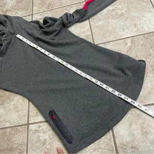 GYMSHARK Womens sz Small Light Gray Zip Pocket Thumbhole Hoodie Active Jacket‎ thumbnail 10