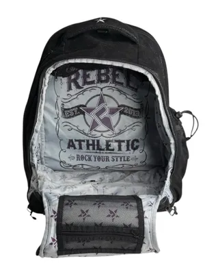 Rebel Athletic 𒀭Dream Bag Cheerleading Backpack 𒀭Expandable Cheer Bag 𒀭 Black thumbnail 10