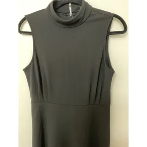 Woosea Sleeveless Maxi Mock Neck Side Slits cocktail Dress Womens Size M Black thumbnail 2