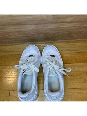 Nike Air Force 1 White Platform Sneakers - Size 5.5 thumbnail 5