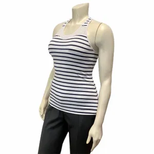 Athleta Mesh Striped‎ Racerback Tank Small Padded thumbnail 2