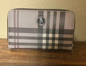 SAVVYCENTS plaid wristlet wallet Purple thumbnail 1
