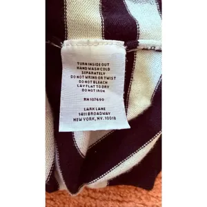 Lark Lane Striped Sweater Size L Black White Embellished Knit thumbnail 7