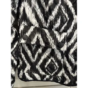 Quilted‎ Diamond Open Reversible Jacket Size M/L Long Sleeve Soft Black Size M thumbnail 2