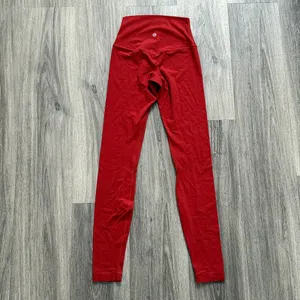 Lululemon Red Rust Leggings Size 2 High rise Align Tights 28” thumbnail 2