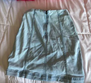 Free People Skirt Denim thumbnail 2