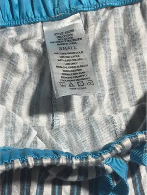 DKNY Women's Striped Cotton Pajama Set Small thumbnail 10